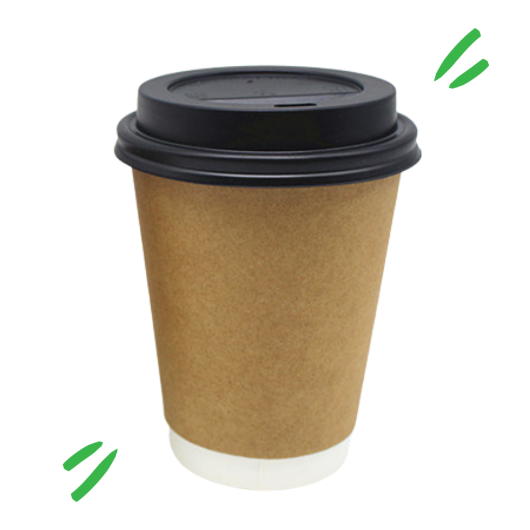 8oz Brown Double Wall Coffee Cup – Kary