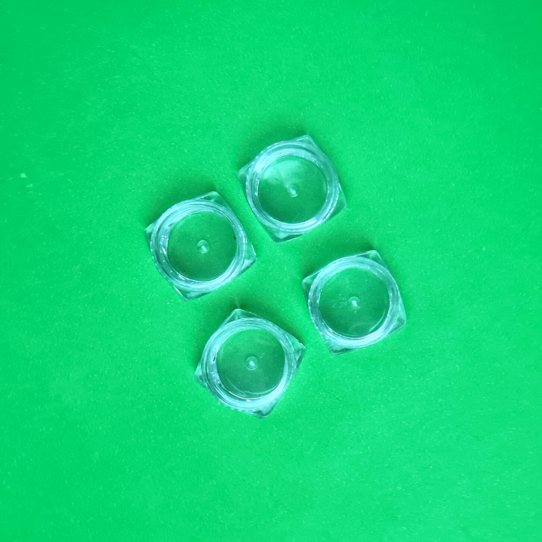 5 grams Makeup Jar - Transparent - Pack of 12