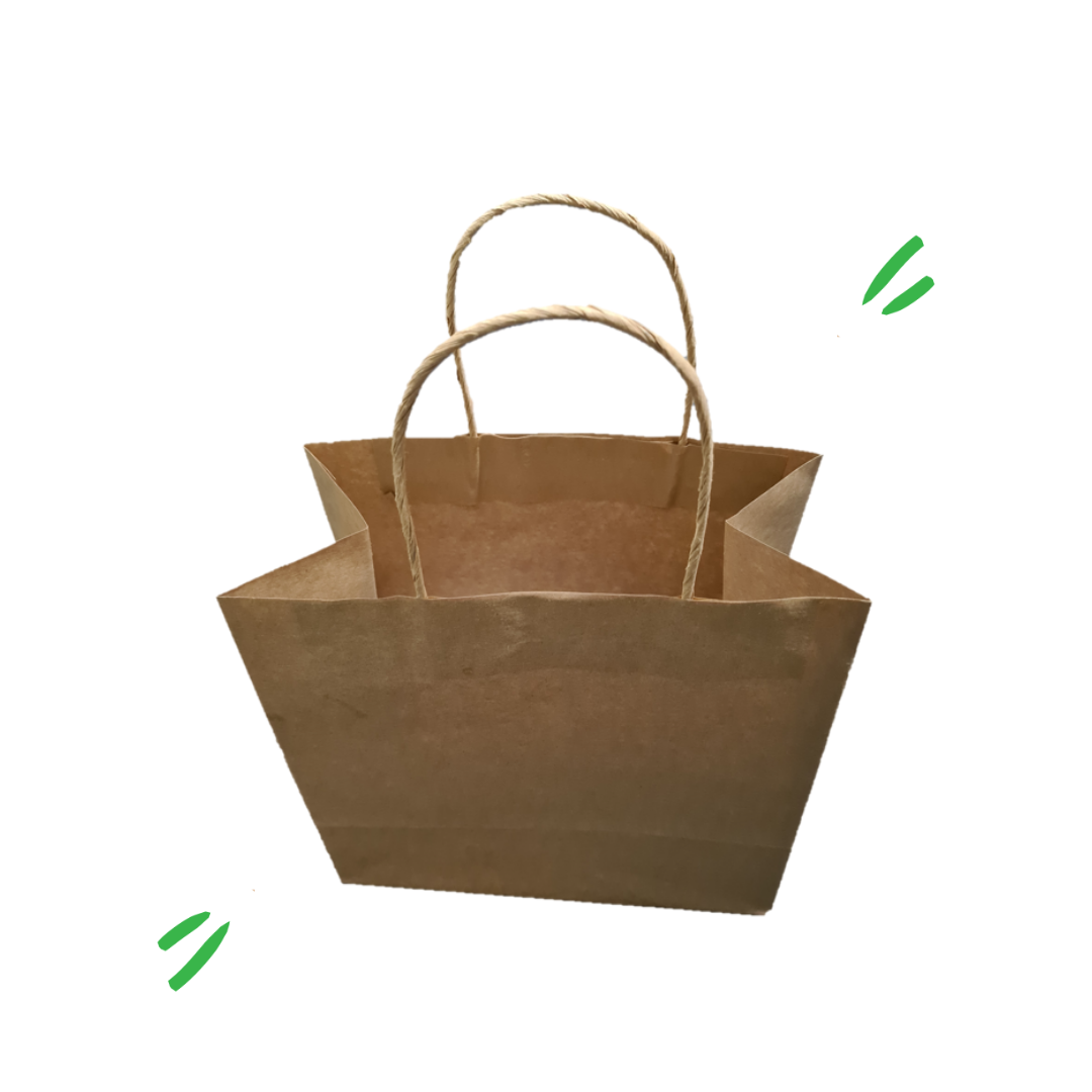 Twisted Rope Handle Shopping Bag