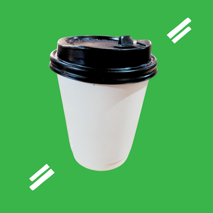 8oz White Double Wall Coffee Cup