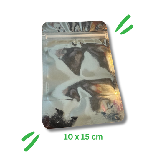 Metallized Ziplock Pouch | 10 x 15 cm