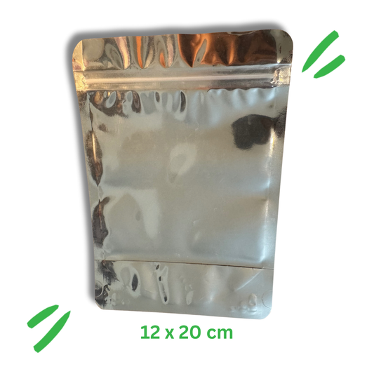 Metallized Ziplock Pouch | 12 x 20 cm