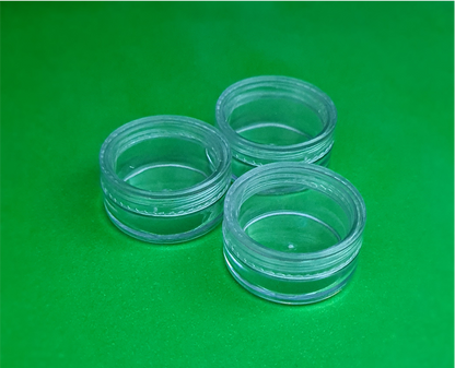 10 grams Makeup Jar - Round Transparent - Pack of 12