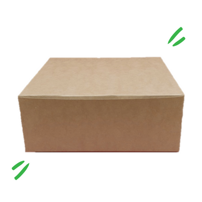 10" x 10" Brown Cake Box